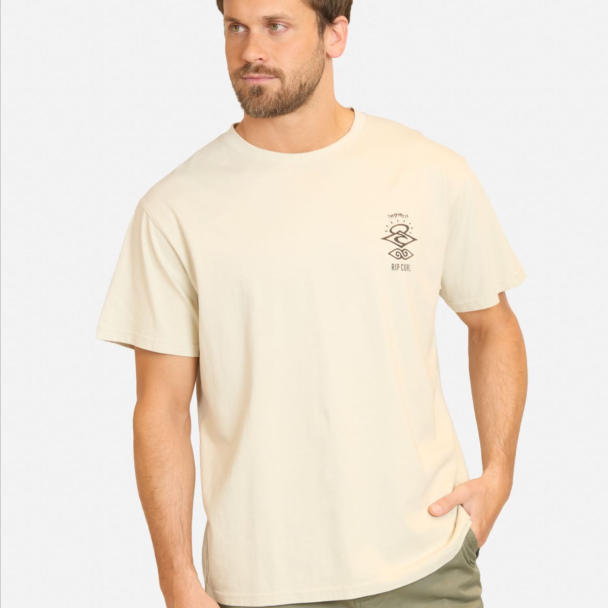 RIP CURL - Polera MC Seaborn Blanco Hombre Rip Curl - Blanco
