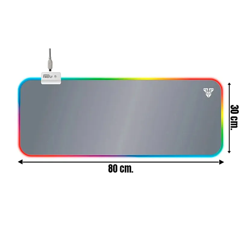 FANTECH - Mousepad Gamer Fantech Firefly Mpr800s Rgb Blanco