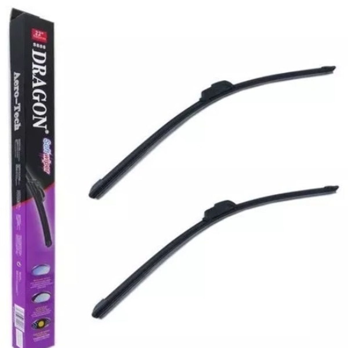 DRAGON - Set 2 Plumillas De 26 Pulgadas/ Marca Dragon /calidad