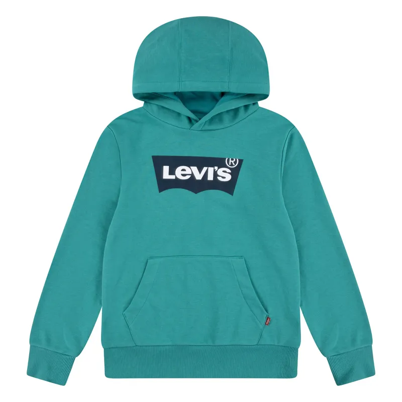 LEVIS - Poleron Niño Hoodie Batwing Verde Levis