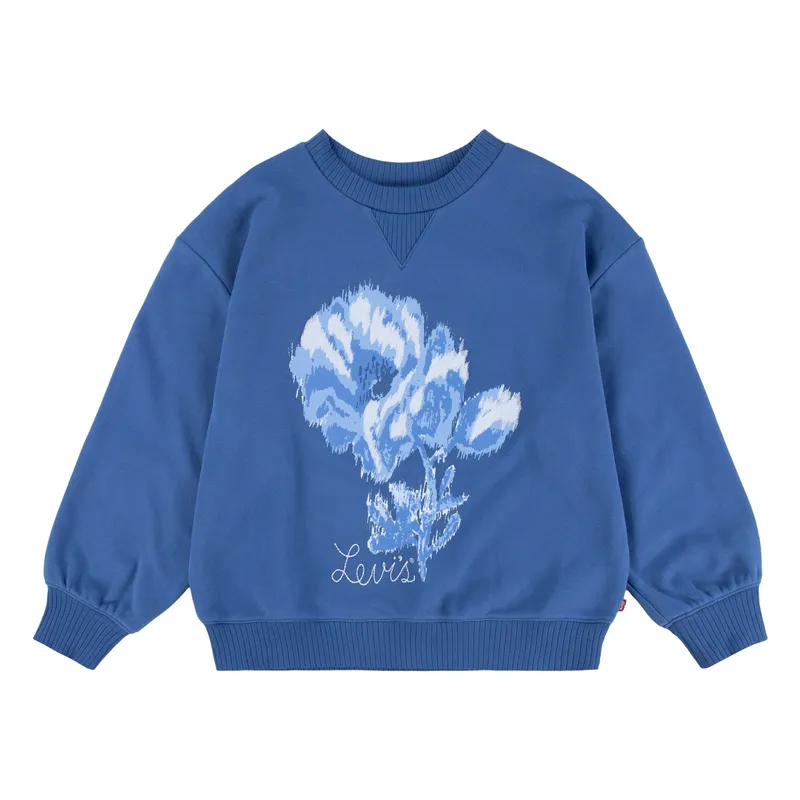 LEVIS - Poleron Niña Flor Azul Levis