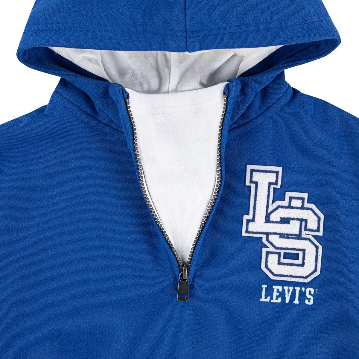 LEVIS - Poleron Niño Half Zip Azul Levis