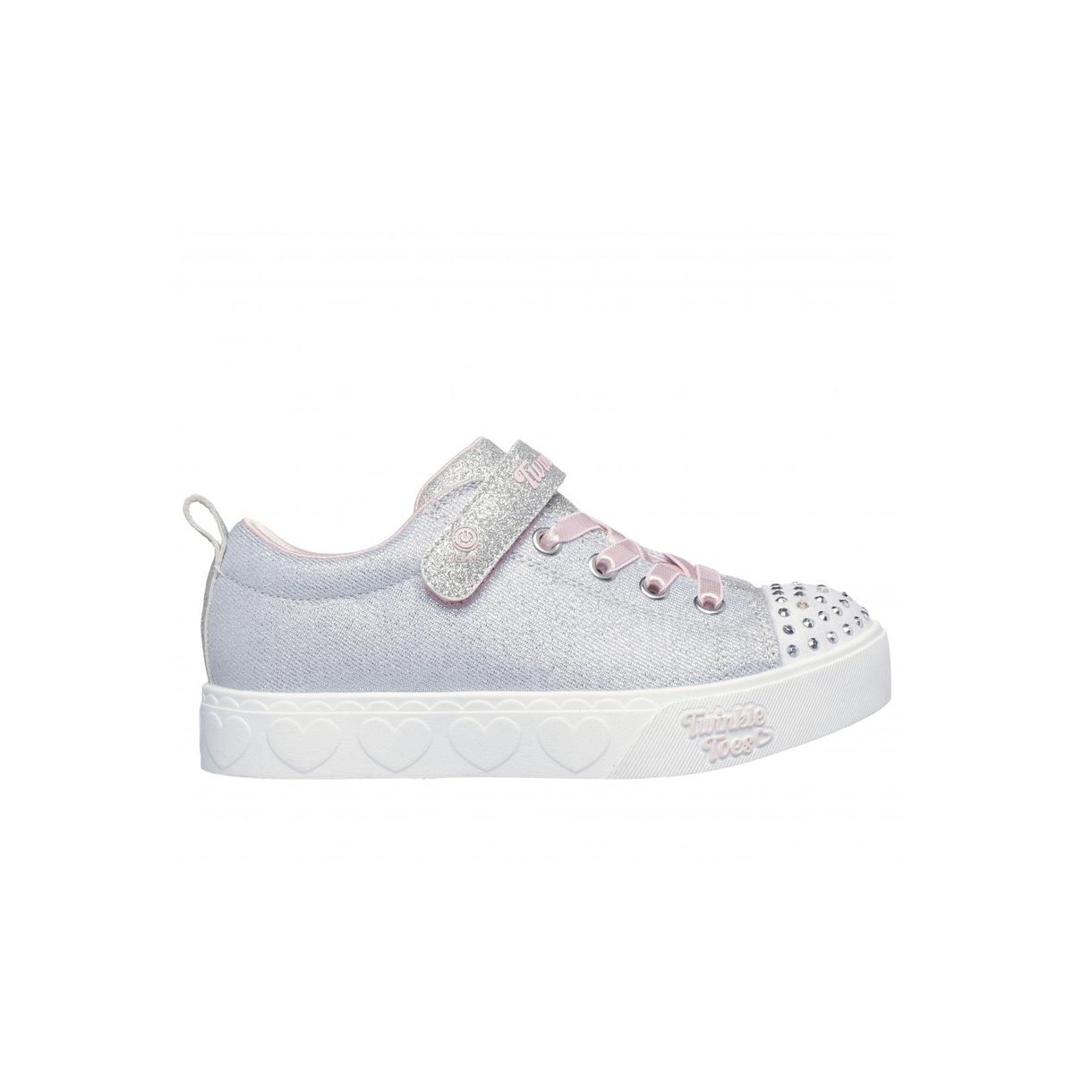 SKECHERS - Zapatillas Niña Heart Steps Gris PK Skechers