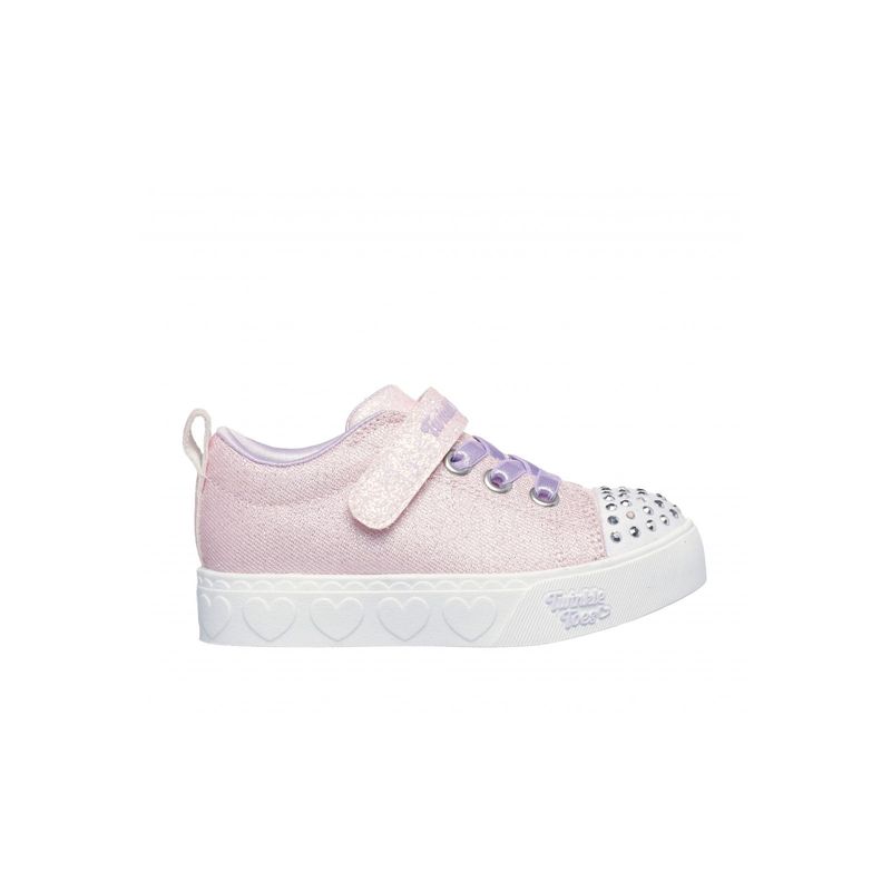 SKECHERS - Zapatillas Niña Heart Steps PL Rosado Skechers