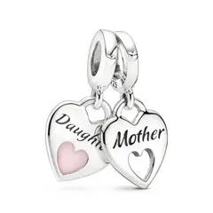 PANDORA - Charm Colgante Doble Corazón Dividido Mujer