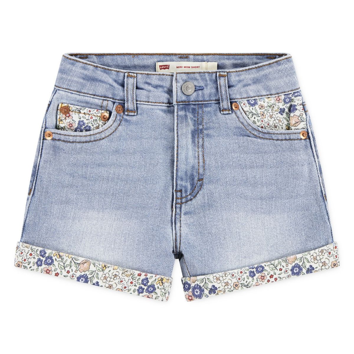 LEVIS - Short Niña Mini Mom Azul Levis