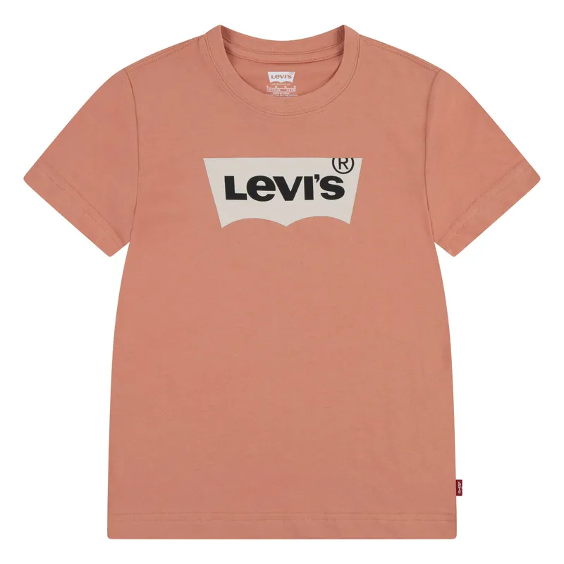 LEVIS - Polera Niño Batwing Manga Corta Salmon Levis