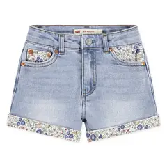 LEVIS - Short Niña Mini Mom Azul