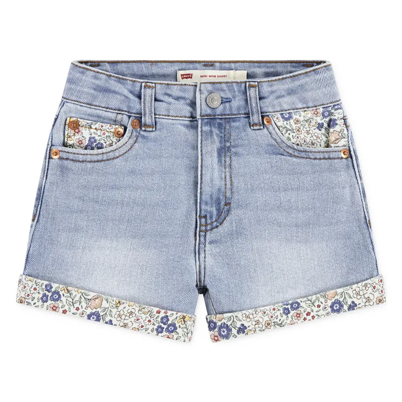 LEVIS - Short Niña Mini Mom Azul Levis