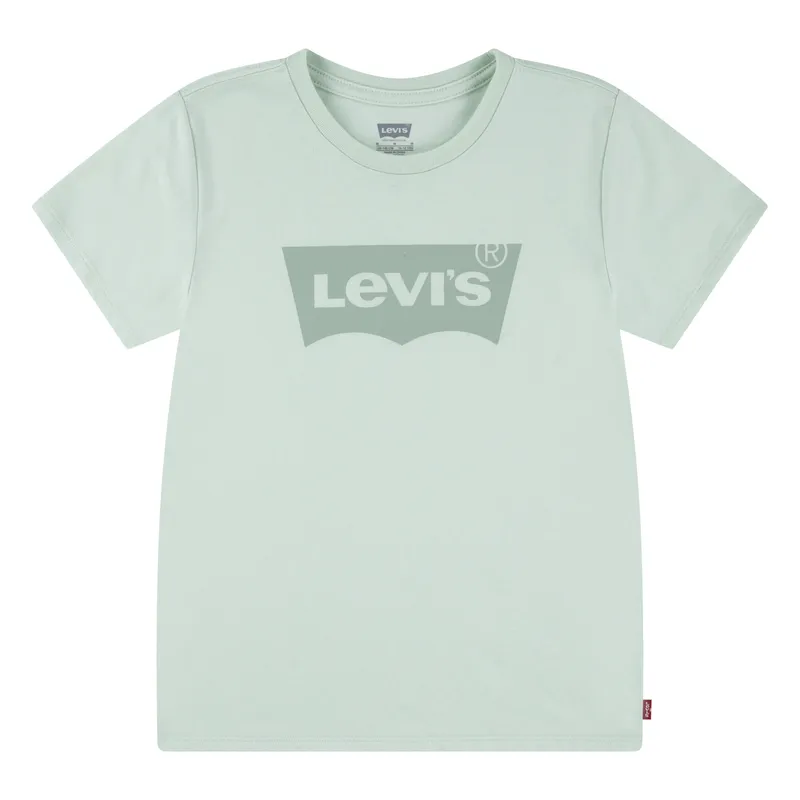 LEVIS - Polera Niña Batwing Manga Corta Verde Levis