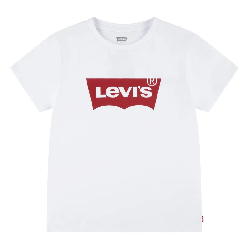 LEVIS - Polera Niña Batwing Manga Corta Blanco Levis