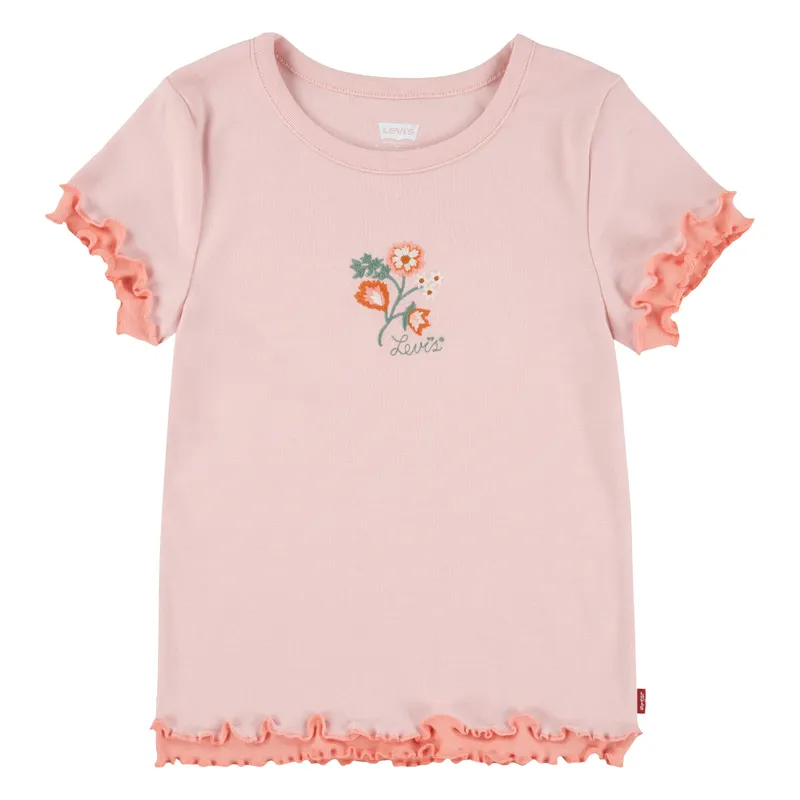 LEVIS - Polera Niña Manga Corta Rosado Levis
