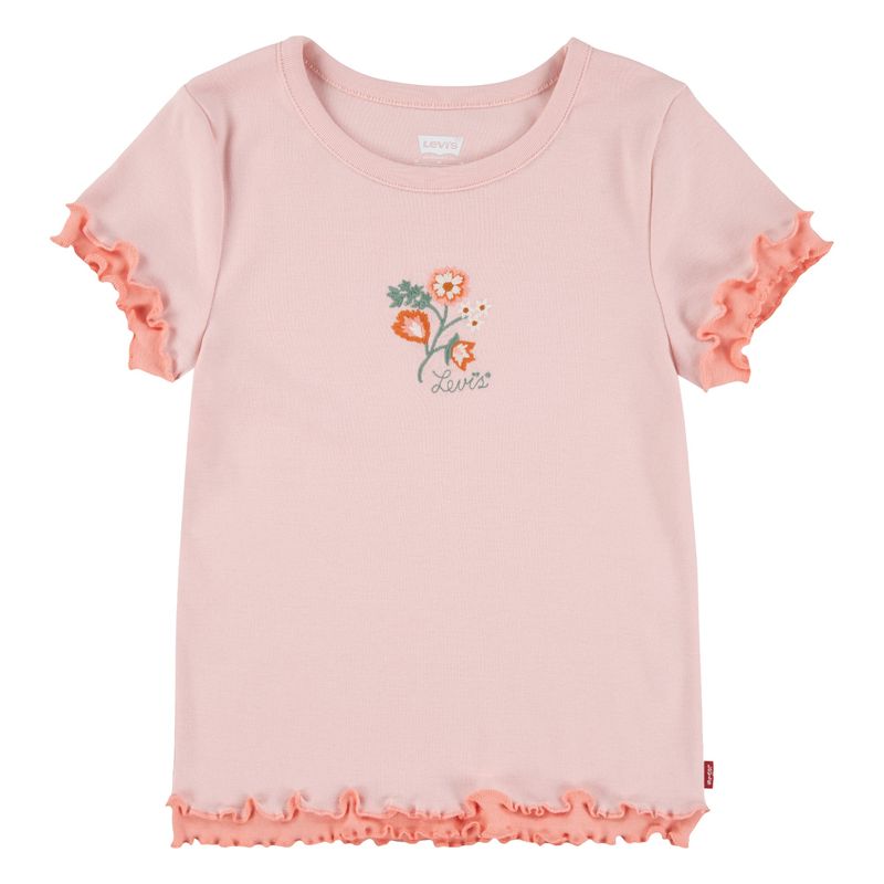 LEVIS - Polera Niña Manga Corta Rosado Levis