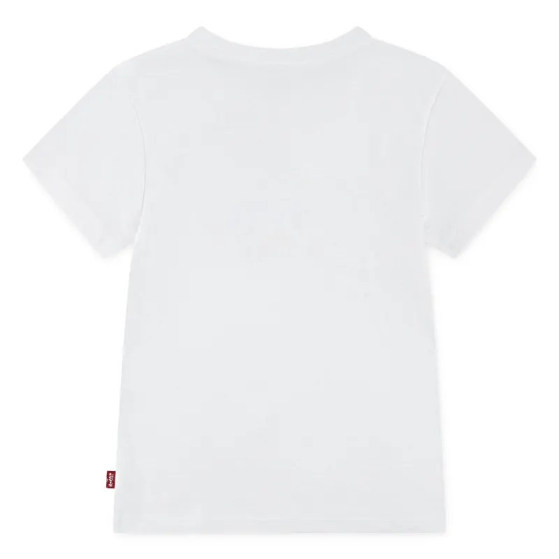 LEVIS - Polera Niña Manga Corta Blanco Levis