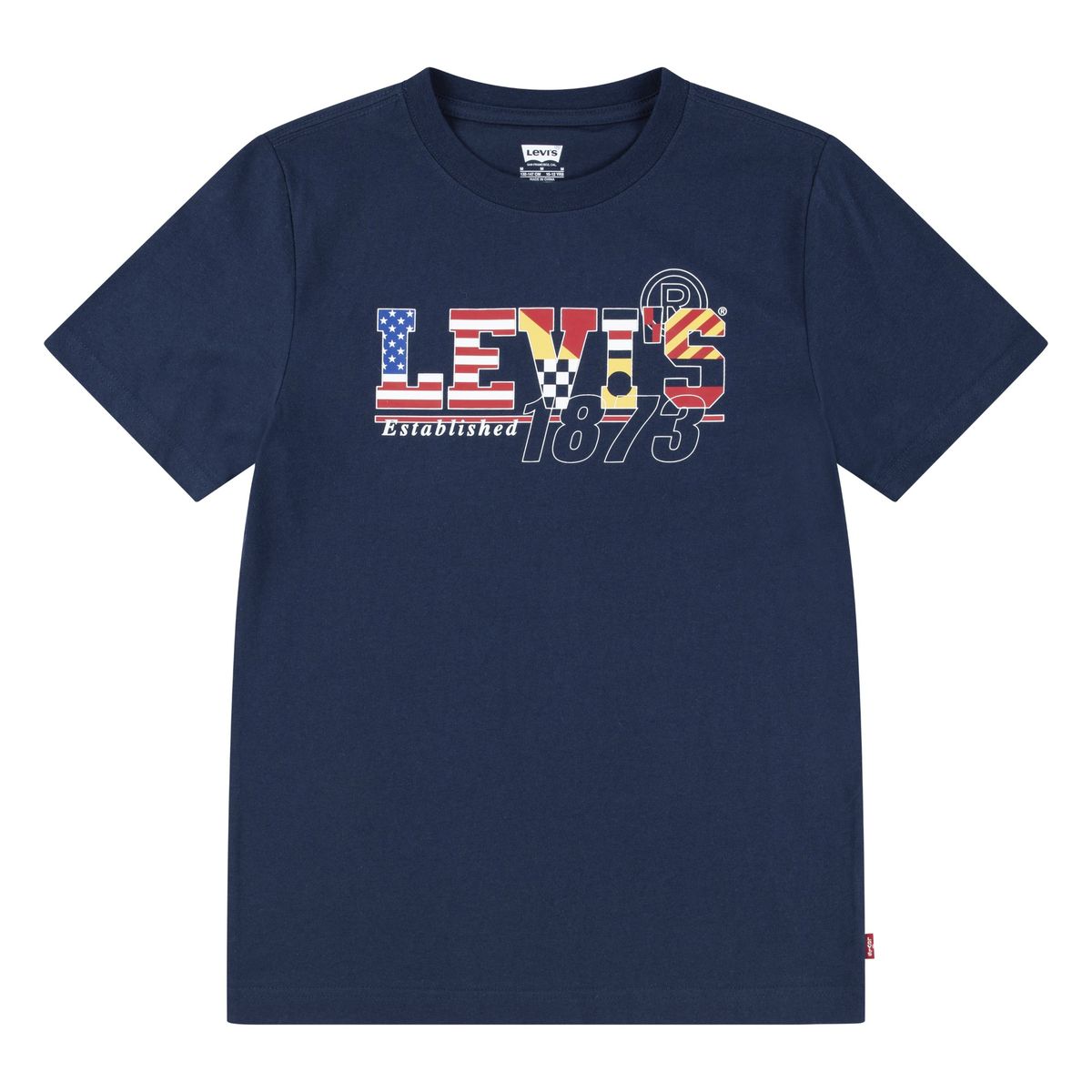 LEVIS - Polera Niño Manga Corta Azul Levis