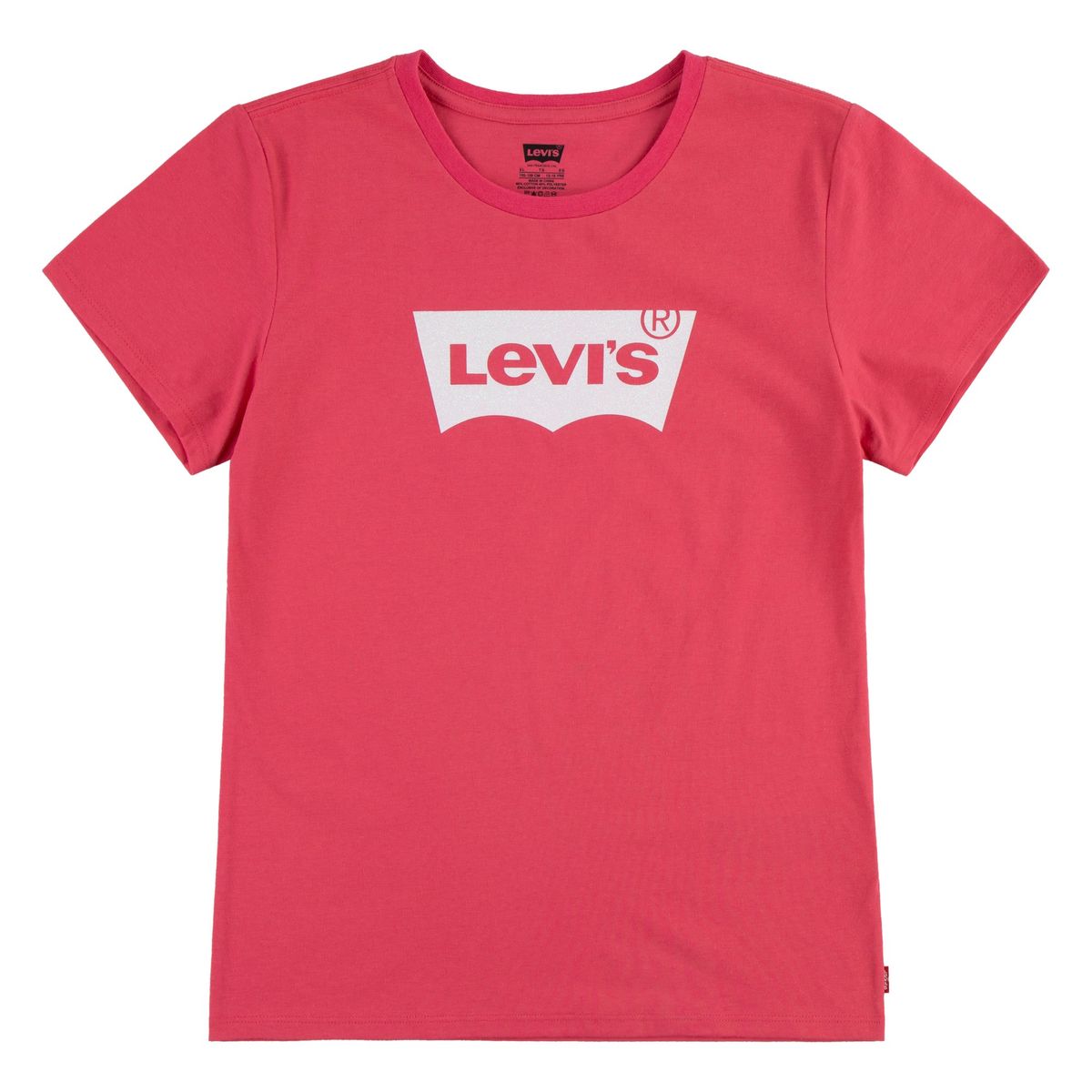 LEVIS - Polera Niña Batwing Manga Corta Rosado Levis