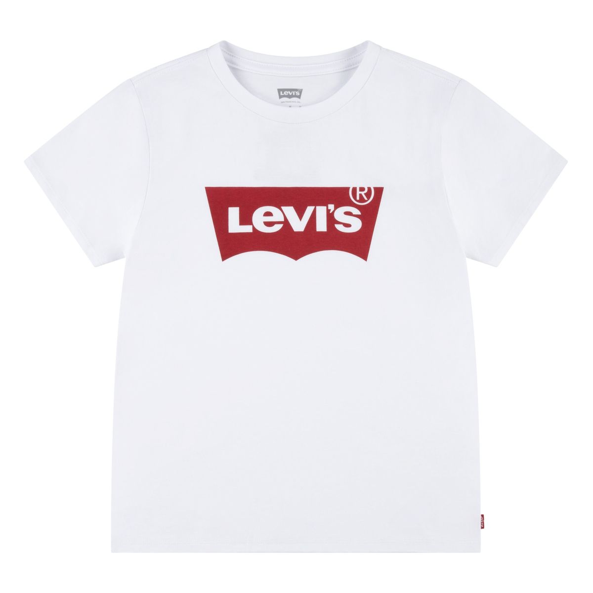 LEVIS - Polera Niña Batwing Manga Corta Blanco Levis