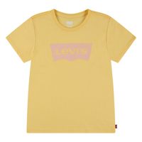 Polera Niña Batwing Manga Corta Amarillo