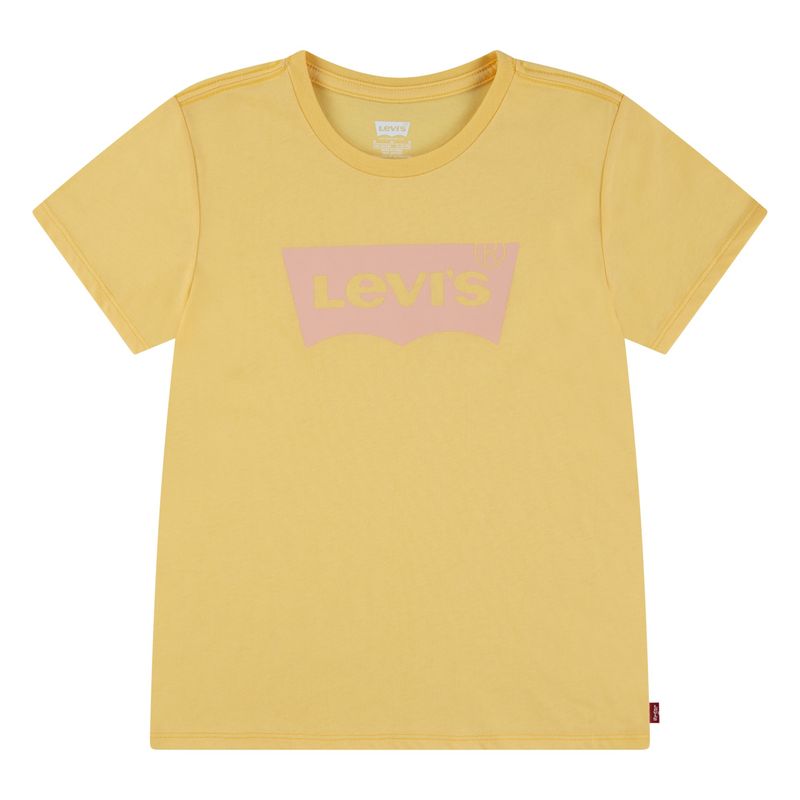 LEVIS - Polera Niña Batwing Manga Corta Amarillo Levis