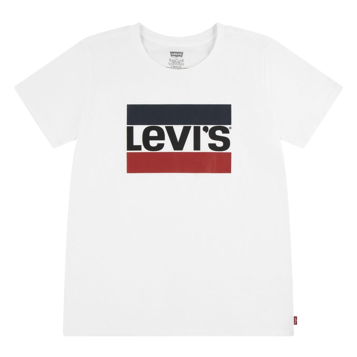 LEVIS - Polera Niña Sportswear Manga Corta BlancoLevis