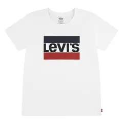 LEVIS - Polera Niña Sportswear Manga Corta BlancoLevis