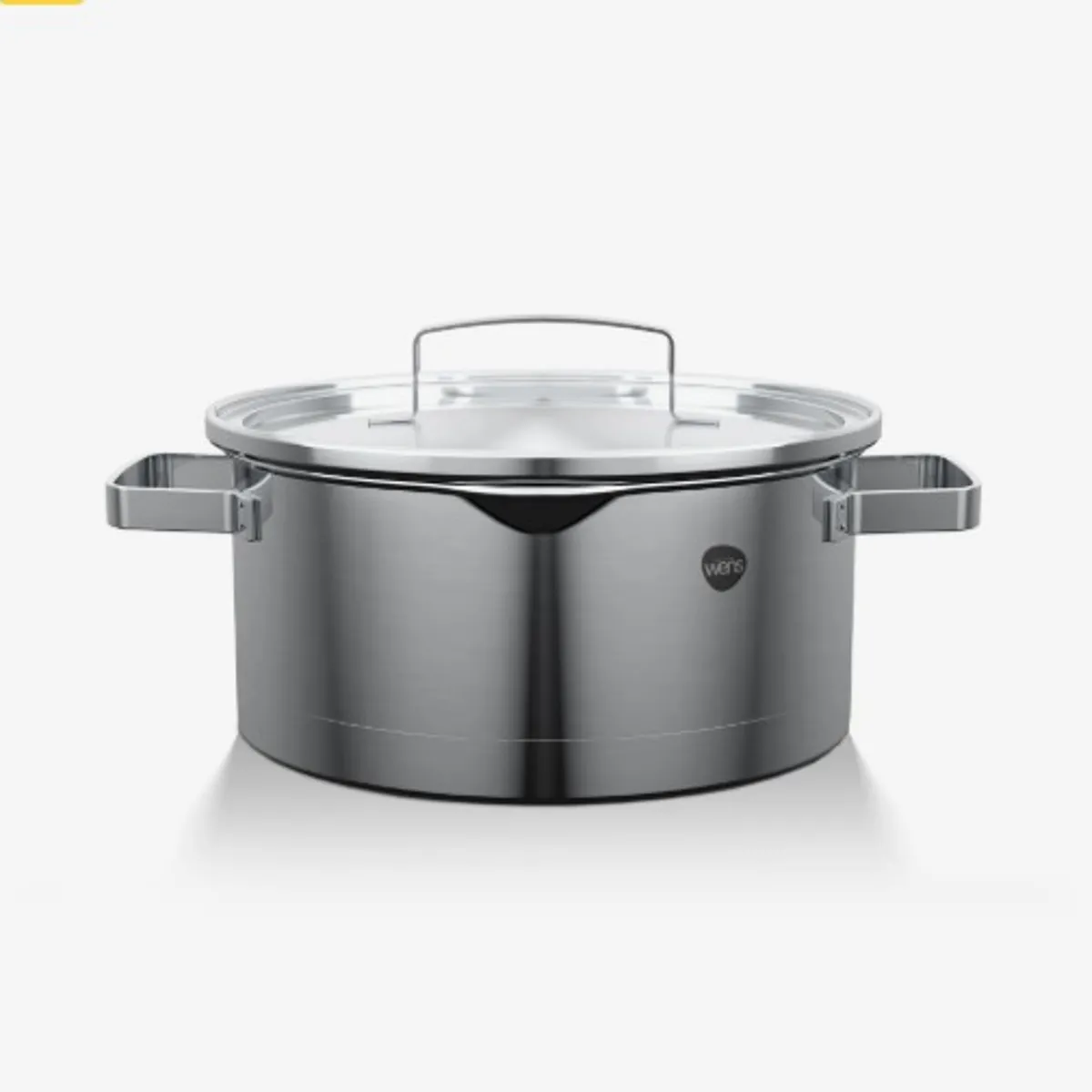 WENS - Cacerola Olla Acero Inoxidable 20cm Con Tapa De Cocina