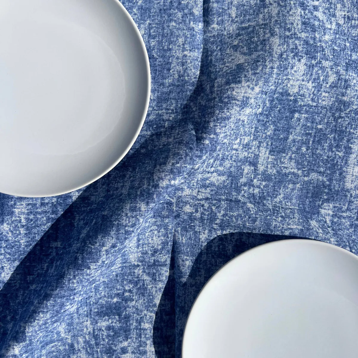 DECO EXPRESS - Camino de Mesa Cancún Liso 160x40 cm – Azul Texturizado