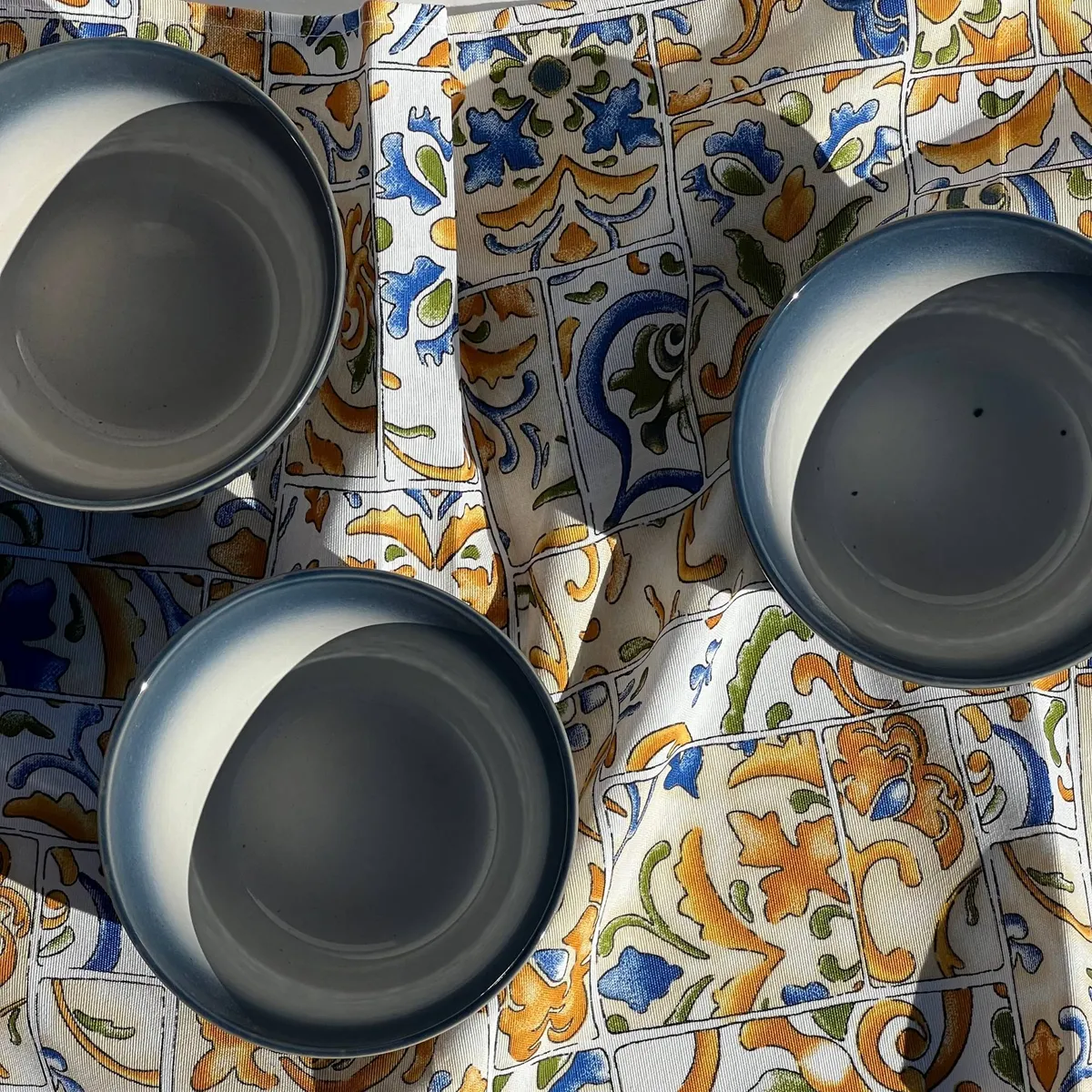 DECO EXPRESS - Camino de Mesa Tiles 160x40 cm – Estilo Mediterráneo