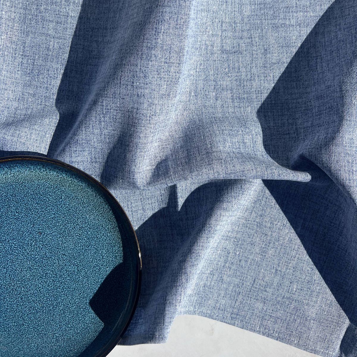 DECO EXPRESS - Camino de Mesa Azul 160x40 cm – Frescura y Estilo Atemporal