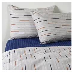 CANNON - Sabanas 2 Plazas AF 144 Hilos TRAZOS BEIGE