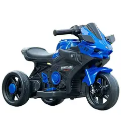 MUNDO ONLINE - Moto Eléctrica Infantil 3 Ruedas Con Sonido RR Brave 6V