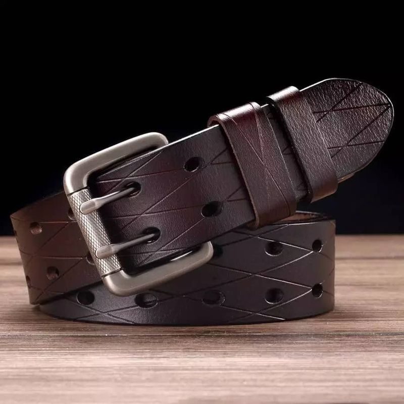 GENERICO - Cinturón para hombre de cuero 120cm Vienen con caja