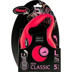 FLEXI - Correa Retractil Perro Talla L Max 50 Kg Rojo