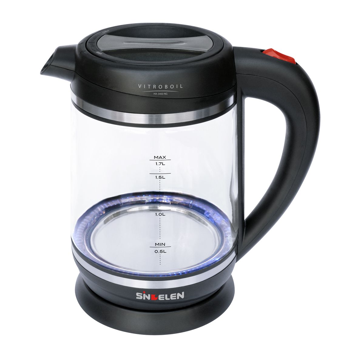 SINDELEN - Hervidor Electrico Sindelen Vidrio 1,7lts Ha-3450ng