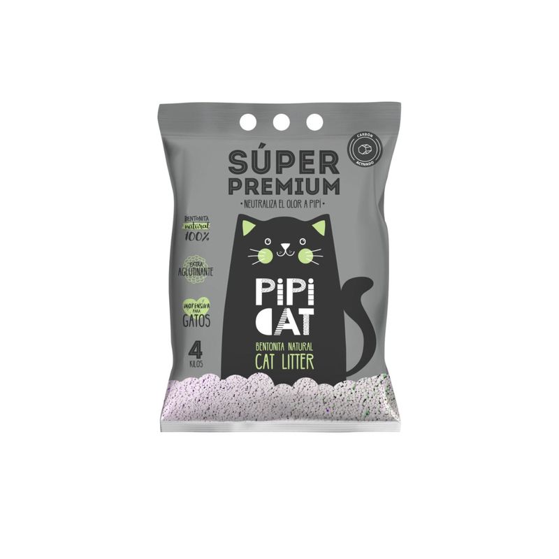 GENERICO - Pipicat Carbón Activado 4 kg - Arena Sanitaria Gatos