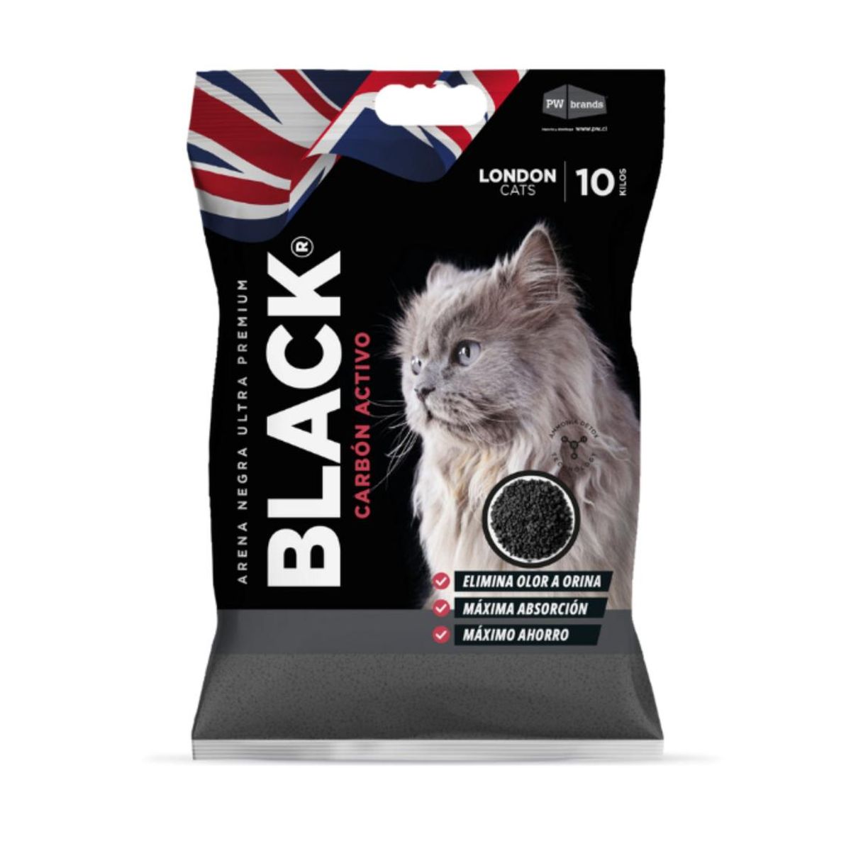 GENERICO - Arena Sanitaria London Cats 10 kg Carbón Activado Gatos