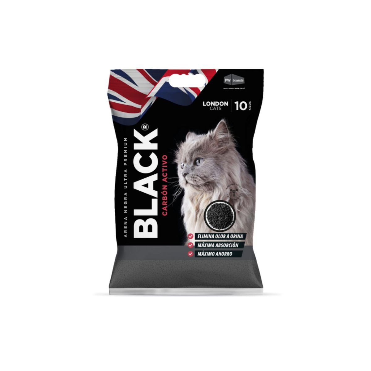 GENERICO - Arena Sanitaria London Cats 10 kg Carbón Activado Gatos