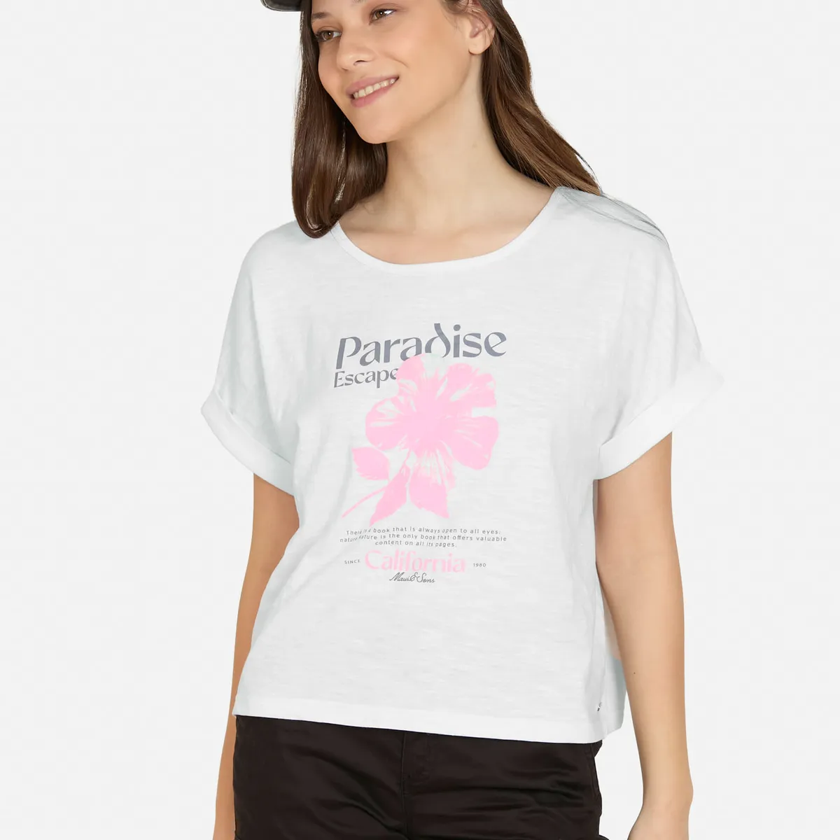 MAUI AND SONS - Polera MC Lunara Blanco Mujer Maui And Sons - Blanco