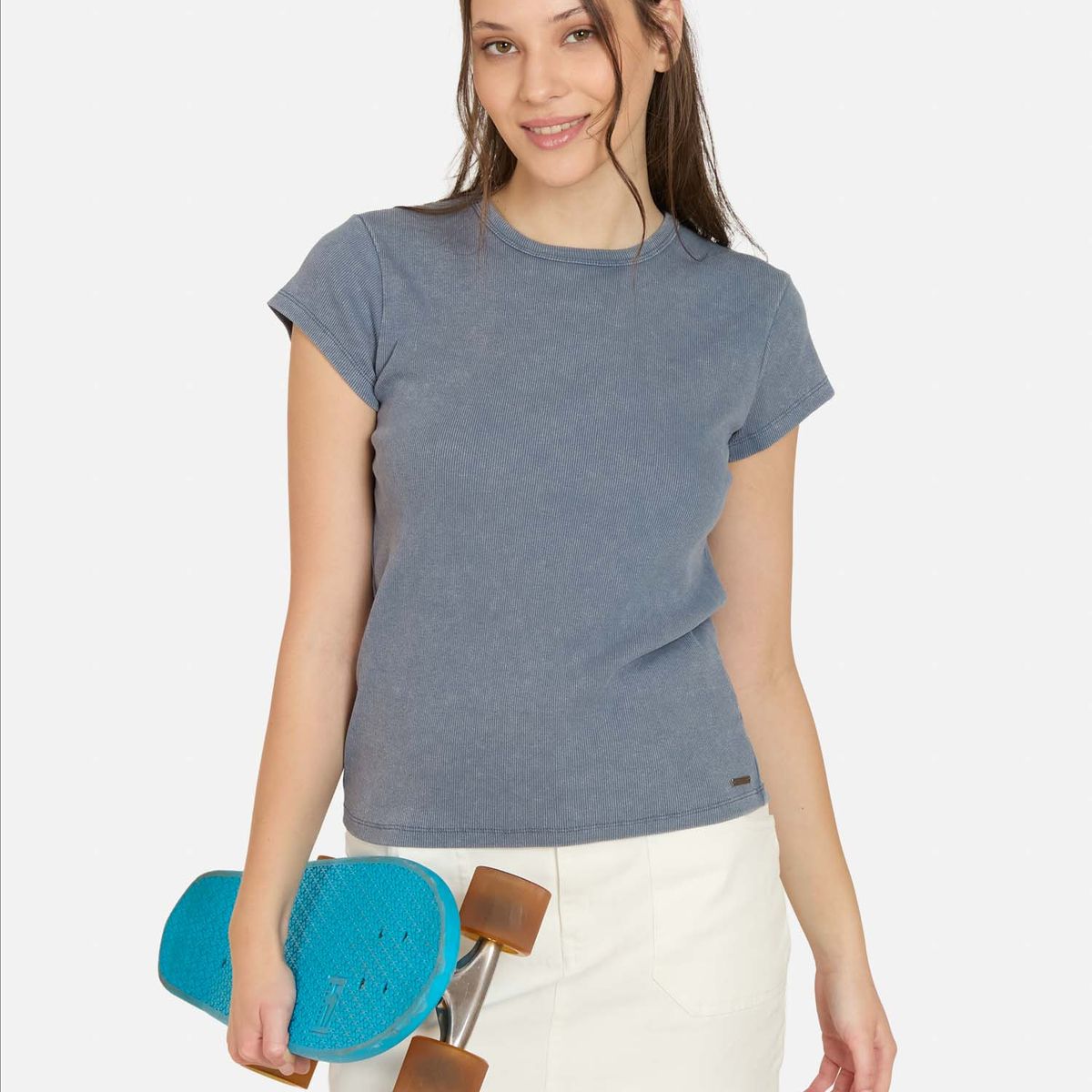 MAUI AND SONS - Polera MC Oceara Azul Mujer Maui And Sons - Azul