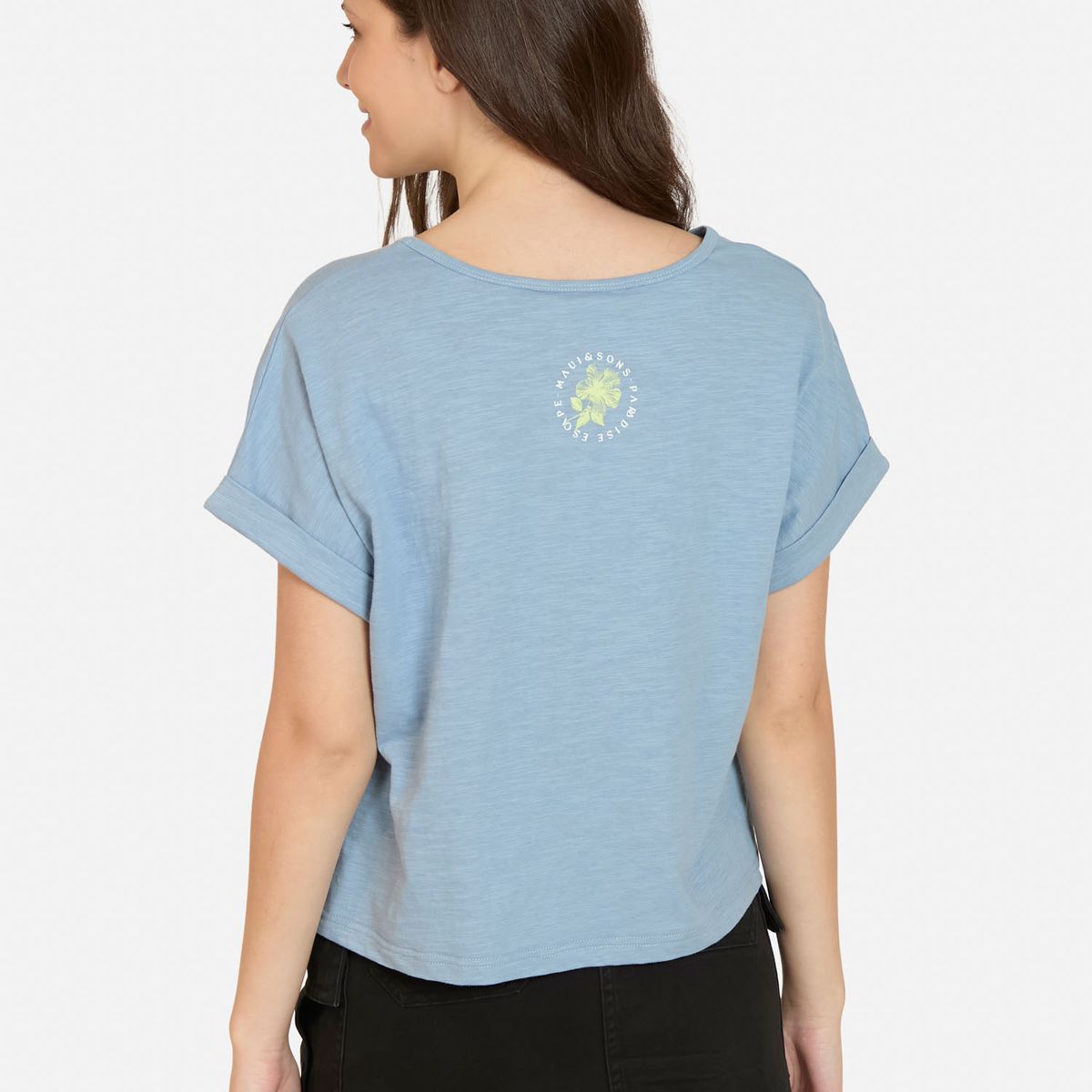 MAUI AND SONS - Polera MC Lunara Azul Mujer Maui And Sons - Azul