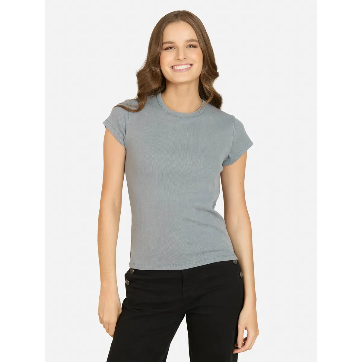 MAUI AND SONS - Polera MC Oceara Gris Mujer Maui And Sons - Gris