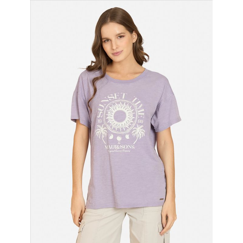 MAUI AND SONS - Polera MC Sirene Morado Mujer Maui And Sons - Morado