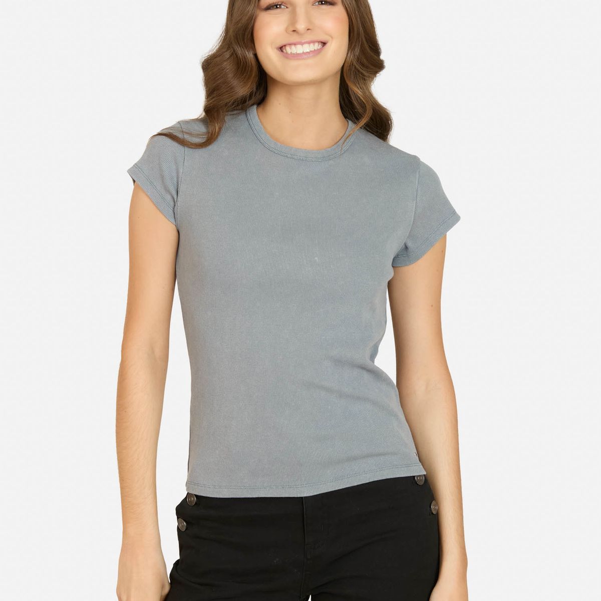 MAUI AND SONS - Polera MC Oceara Gris Mujer Maui And Sons - Gris