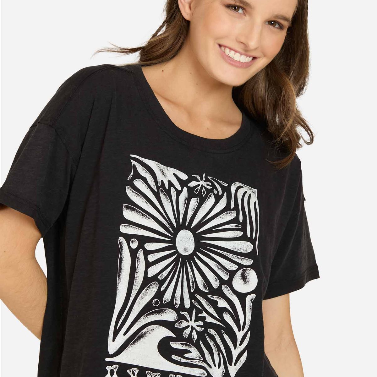 MAUI AND SONS - Polera MC Tahara Negro Mujer Maui And Sons - Negro