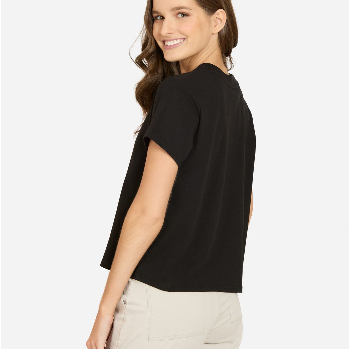 MAUI AND SONS - Polera MC Trinsea Negro Mujer Maui And Sons - Negro