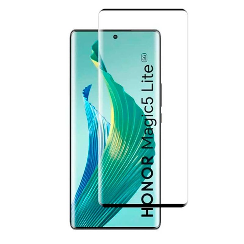 GENERICO - Lamina Vidrio Templado Completo Para Honor Magic 5 Lite 5g - Negro