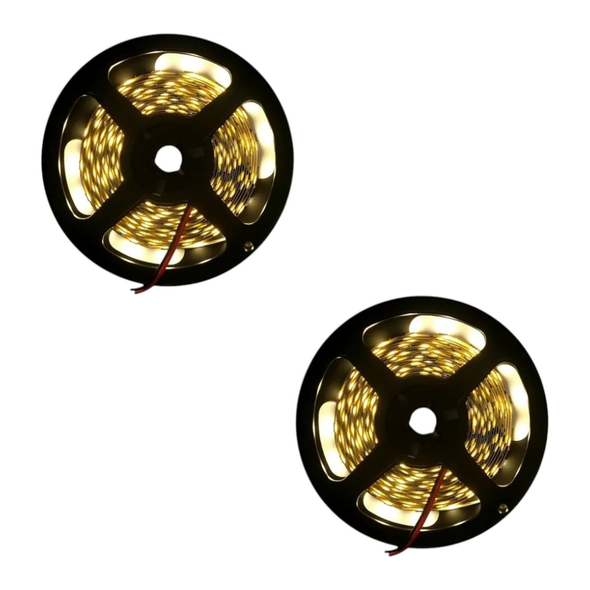 GENERICO - 2 Cintas Led 12V 5050 IP20 60Led/m 5mt Luz Cálida