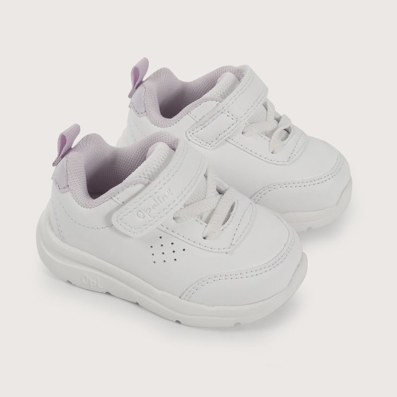 OPALINE - Zapatilla primeros pasos deportiva blanca de niña 40534