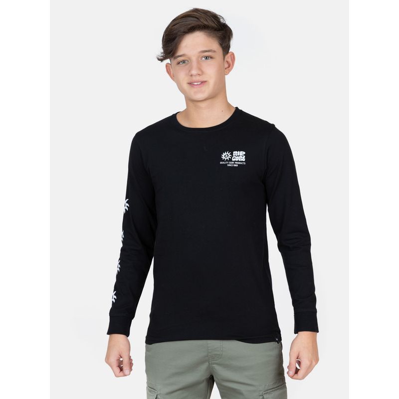 RIP CURL - Polera ML Pacific Rinse Glass Off Negro Infantil Rip Curl - Negro