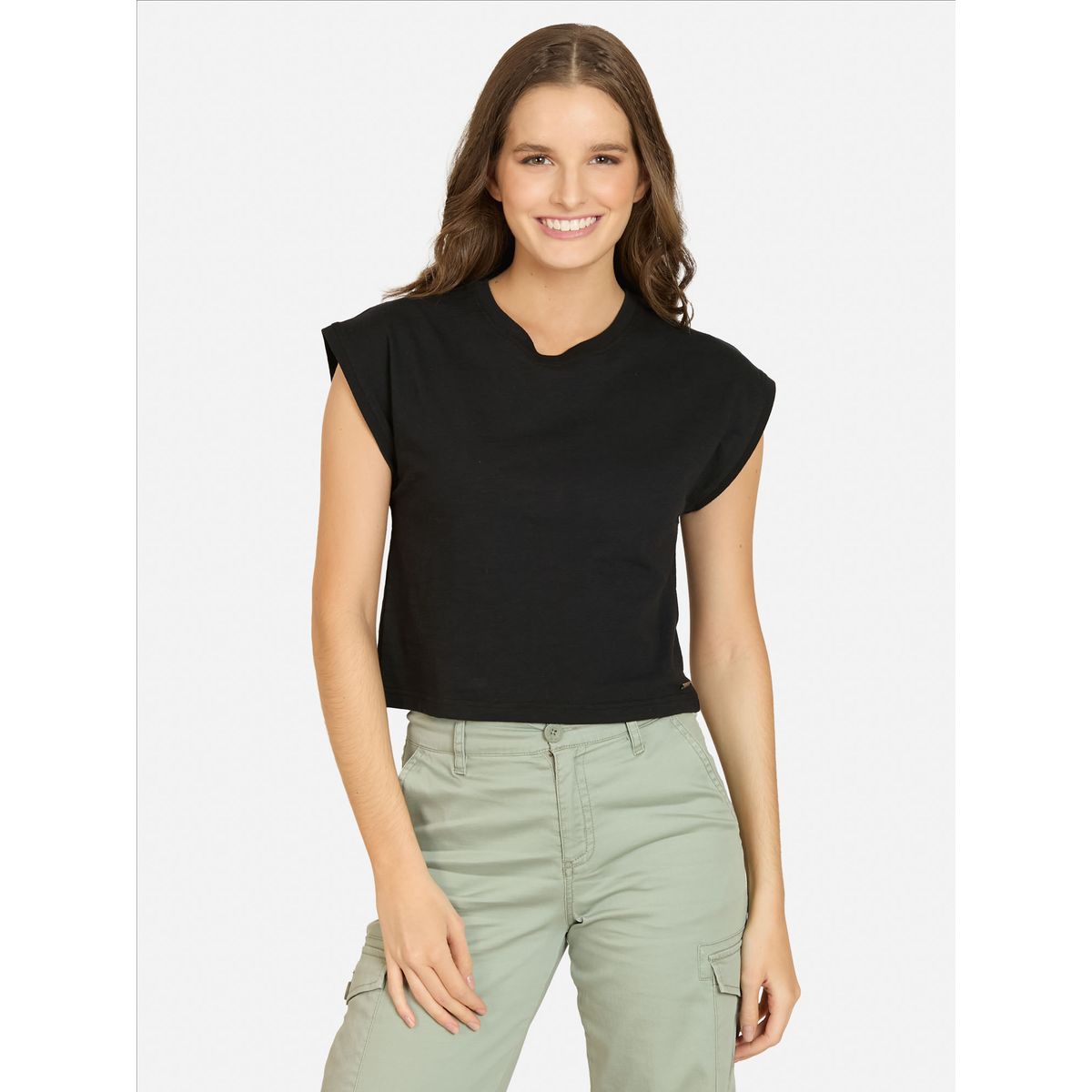 MAUI AND SONS - Polera MC Zafina Negro Mujer Maui And Sons - Negro